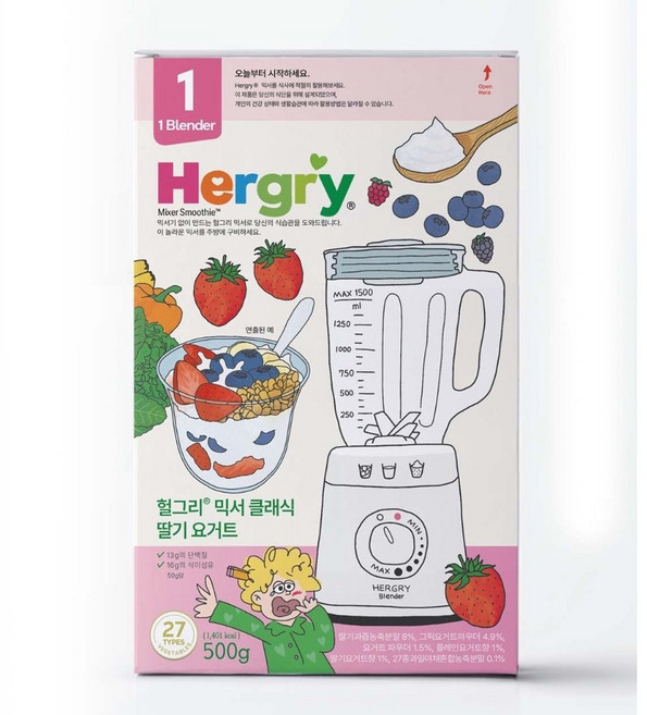 [헐그리] 요거트 식단용 스무디 500g, 1개