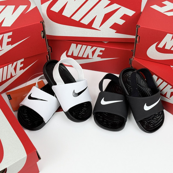 나이키 키즈 샌들 아기 슬리퍼 + 파우치
