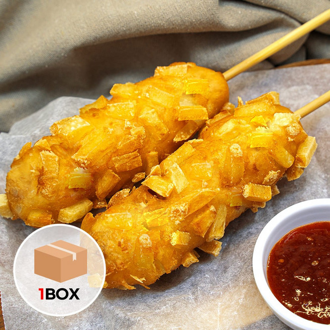 감자 포테이토 마약 핫도그 업소용 대용량 70개, 1개, 100g