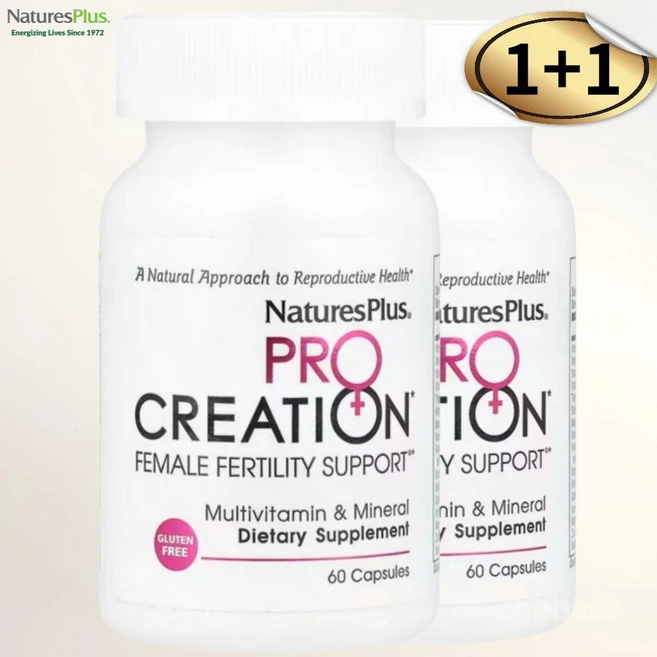 네이쳐스플러스 프로크레이션 여성 생식력 지원, 2개, 60정 - 쿠팡