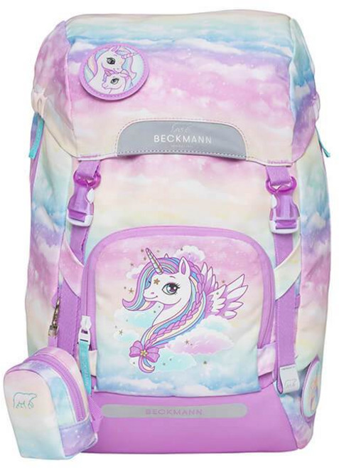 BECKMANN Classic Maxi 護脊書包 28L 兒童後背包 豹紋愛心款