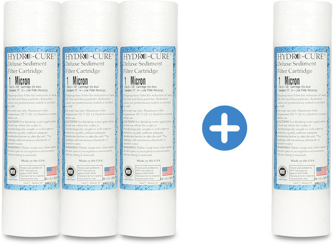 미국산 미제 에버퓨어 A-10 전처리필터 4개 10인치 하우징용, 선택01_필터 3+1=4개