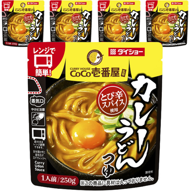 코코이찌방야 카레 우동 쯔유, 5개, 250g