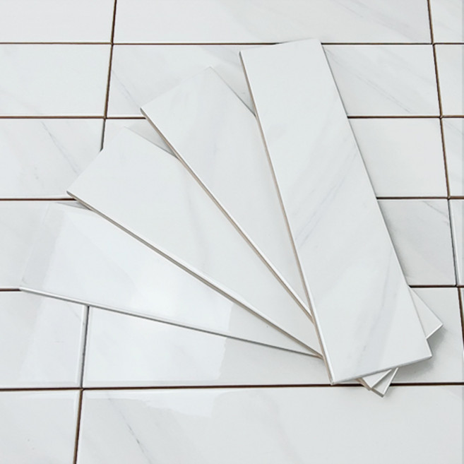 비앙코 카라라 75x300 도기질타일 22장, 22개
