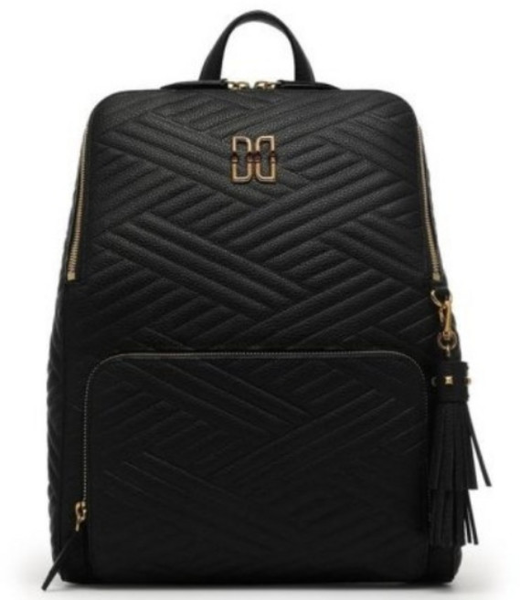 닥스 블랙 칼라일 가죽 백팩