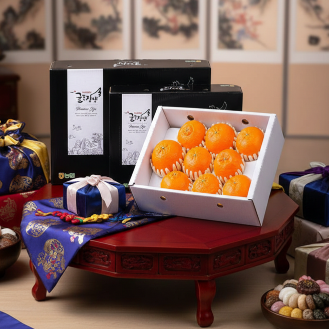 [명절특가] 농협 정품 고품질 고당도 레드향 선물세트, 1박스, 3kg+보자기 선물포장