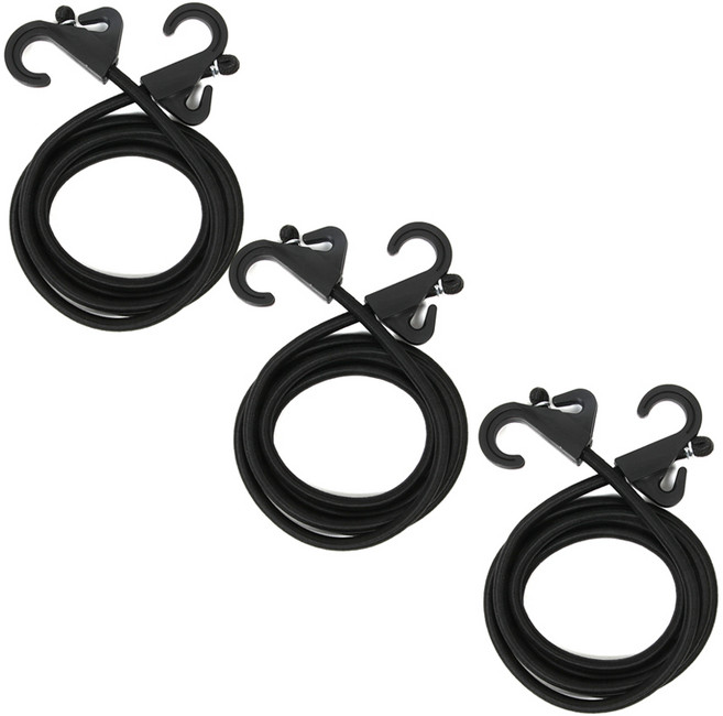 CAMVEREST 핸드카트 자전거 고정끈 다용도 탄성로프, 3개