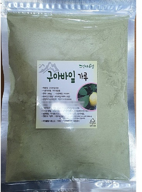 (그린내추럴) 국내산 구아바잎가루 300g, 1개