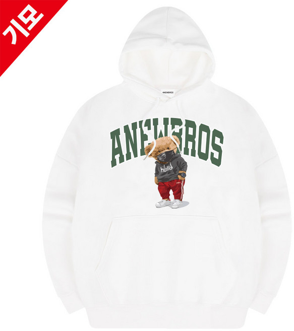 서프런던 마스크베어리 오버핏 기모 후드티 ZAIS_0002