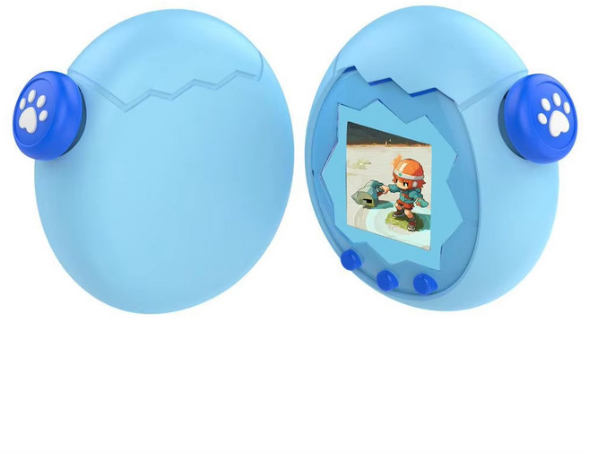 다마고치 파라다이스 케이스 실리콘 커버 냥발 커버 케이스 포함, (블루)_파라다이스 냥발 케이스, 1개