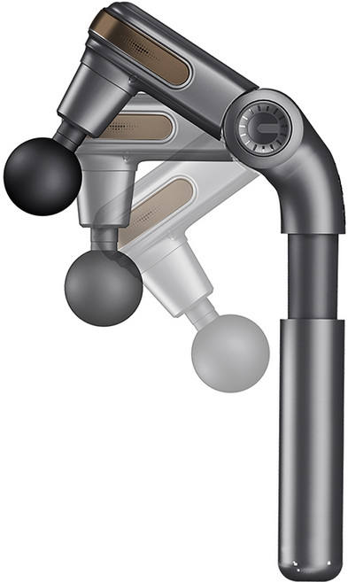 올판 무선 각도 길이 조절 커브 접이식 마사지건 전신 전동 진동 안마기 목 어깨 등 핸드 저소음, 검정색, 각도조절 마사지건01