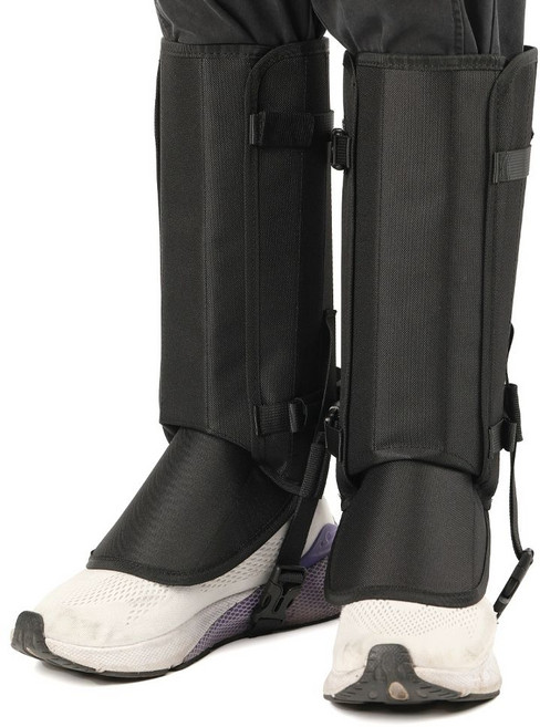 뱀 물림 방지 보호대 스패치 장비 등산 작업용 각반 심마니 스노우, 검정색