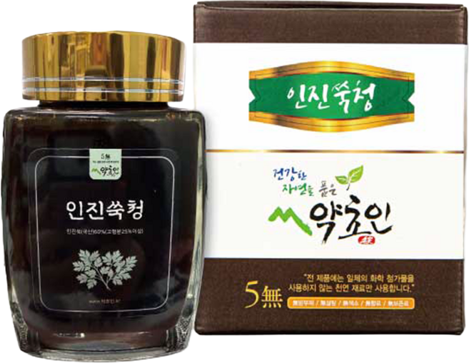 약초인 약초인 국내산 인진쑥청 프리미엄 500g/ 무설탕 무색소 전통방식 인진쑥, 500g, 1개