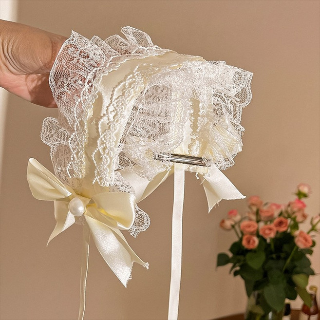 헤도레 아이돌 공주 메이드 코스프레 코스튬 헤어커치프 반다나 인생네컷 헤어액세서리