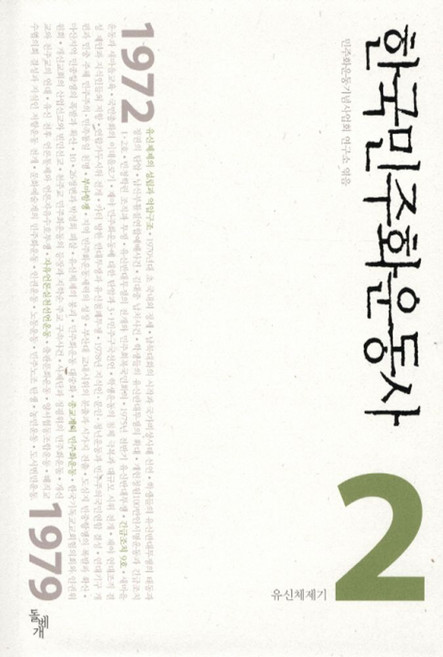 한국민주화운동사 2: 유신체제기, 돌베개, 민주화운동기념사업회 연구소 편