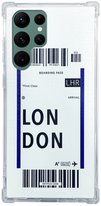 헬리움 보딩패스 그래피티 에어쿠션 범퍼 케이스 갤럭시 S22시리즈