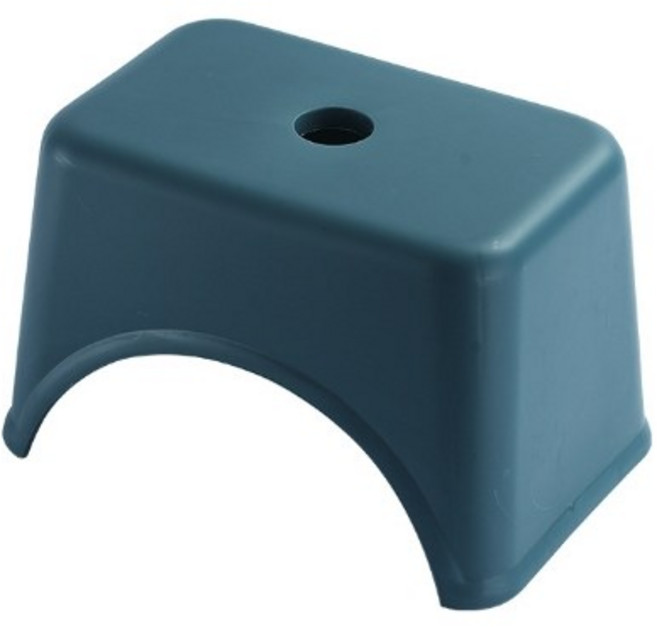 낮은 욕실의자 블루그린