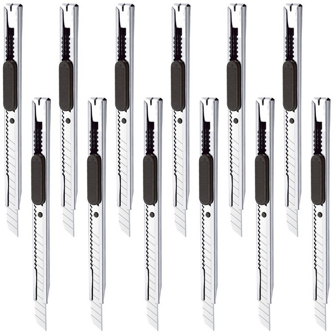 카터칼 소형 B타입, 블랙, 12개