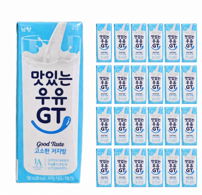 맛있는우유GT 고소한 저지방 멸균우유, 190ml, 48개