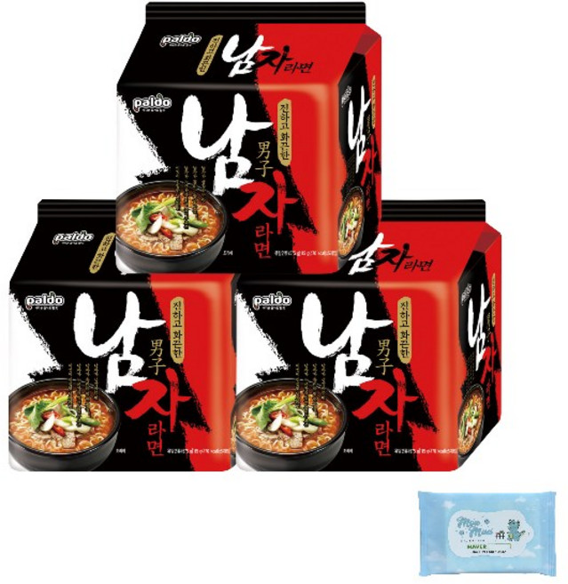 팔도 남자라면 115g, 3개