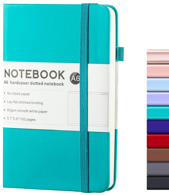캘리스터 하드커버 양장다이어리 포켓노트 A5 A6 2가지 사이즈 10가지 색상, 민트