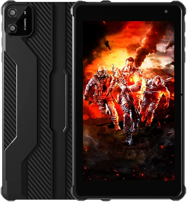 PRITOM 태블릿 7인치 안드로이드 14 8GB RAM(3+5GB 확장) A523 옥타 코어 프로세서 5G WiFi+WiFi6 듀얼 카, 01 Black with case