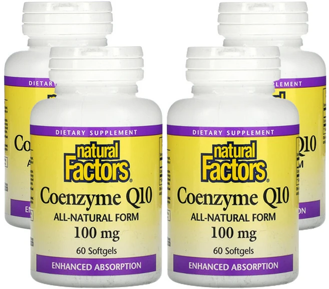 네츄럴펙터 코엔자임 Q10 100mg 소프트젤 60정 4팩 - 쿠팡