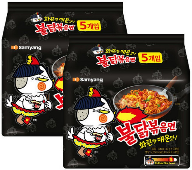 삼양 불닭볶음면 10입 (5입 x 2개) /멀티팩, 20개