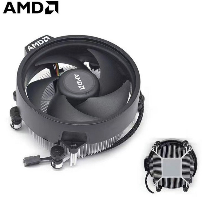 AMD 原裝散熱器 AM4 常規款 4pin 電腦風扇, 1個, AMD原裝散熱器