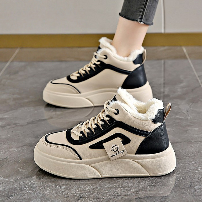 Modern Fashion 여성 겨울 털 신발 발편한 키높이 운동화 E83