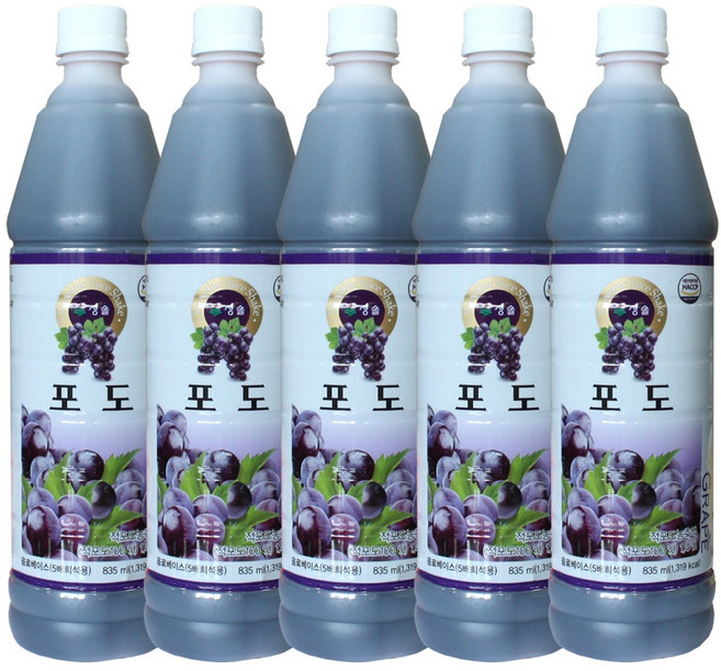 청솔 수박 원액 835ml / 음료베이스, 5개
