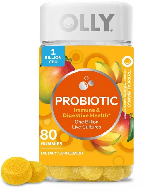 올리 프로바이오틱 젤리 망고 80개 10억 CFU, 1개, 80정 - 쿠팡
