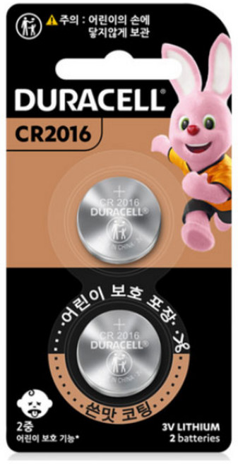 듀라셀 리튬 코인 건전지 2016, 1개