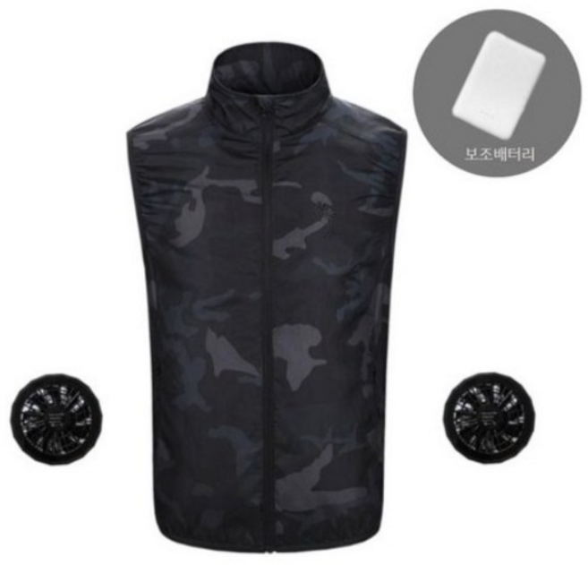 에쉬울프 얼음조끼 여름 에어 쿨조끼 선풍기 조끼 선풍기 보조배터리