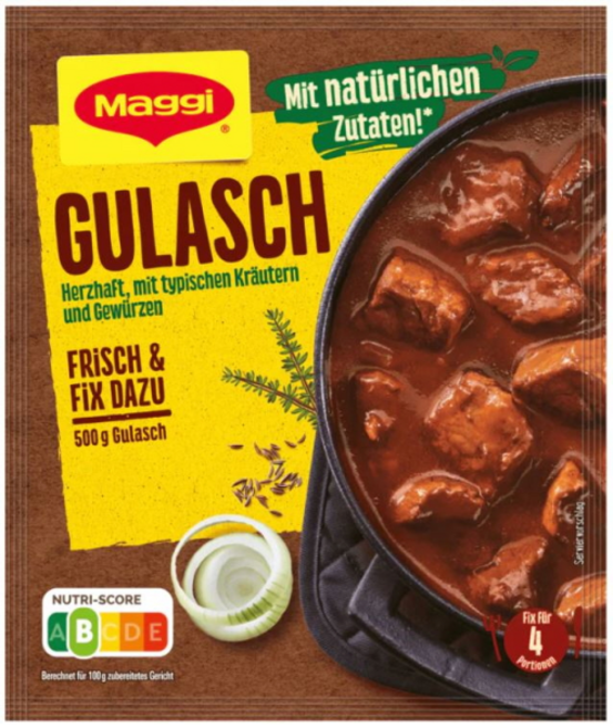 매기 Maggi 굴라쉬 소스 헝가리 수프, 48g, 1개