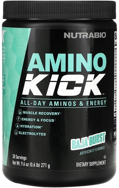 뉴트라바이오 아미노 킥 바하 버스트 NutraBio Amino Kick Baja Burst 271g, 1개 - 쿠팡
