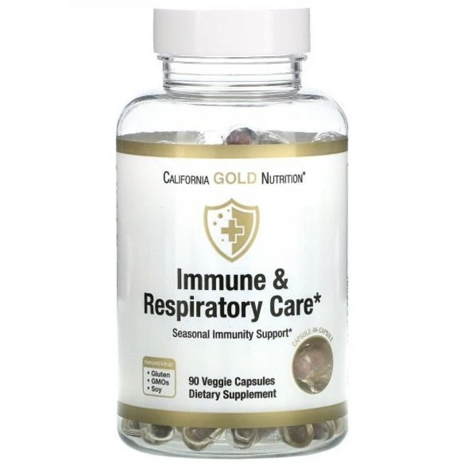 면역 및 호흡기 가래 기침 케어 캘리포니아 골드 뉴트리션 장용성 2중 베지 캡슐 90정 California Gold Nutrition, 1개 - 쿠팡