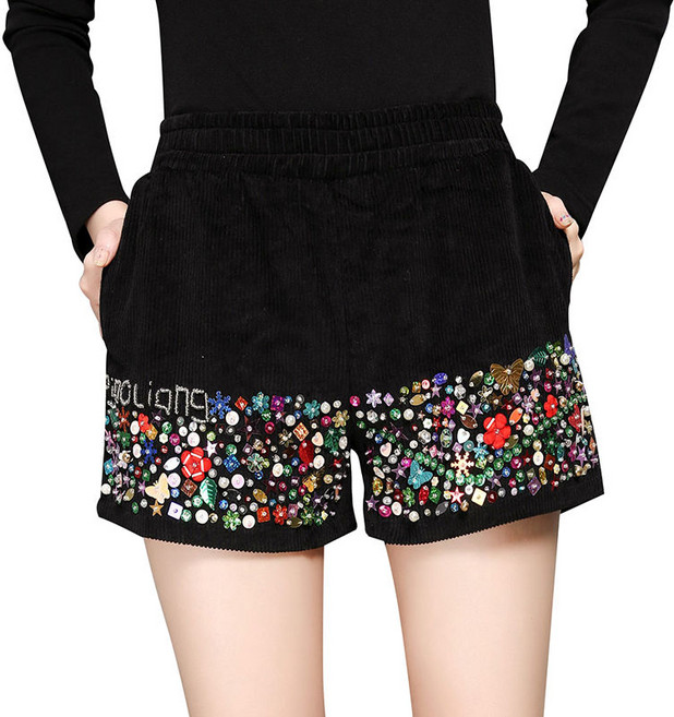 댄스복 바지 여성용 핫픽스 반바지 부츠 핫팬츠 와이드 팬츠