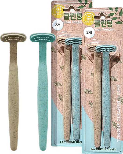 클린텅 데일리 혀클리너 입냄새 백태 제거 친환경 1+1, 37g, 2개