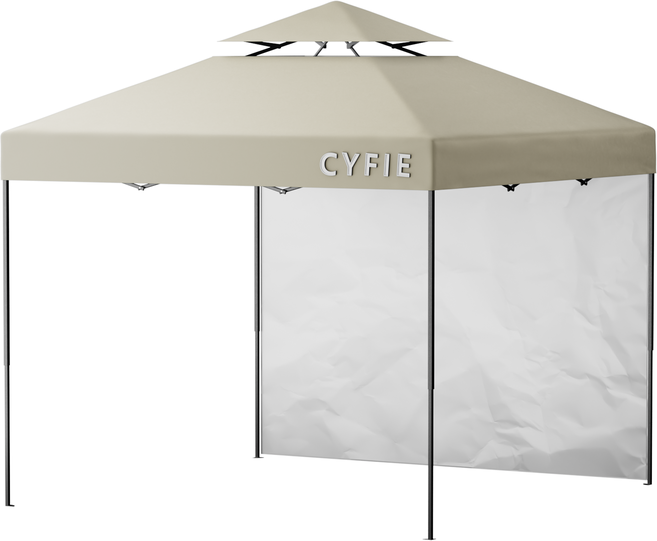 텐트 캠핑 원터치 텐트 천둥천막 접이식 캐노피 천막 지붕형 몽골텐트 접이식 캐노피차양막 행사용 방수 텐트 캠핑 타프 대형 3X3 여름 4-6 인용, 카키