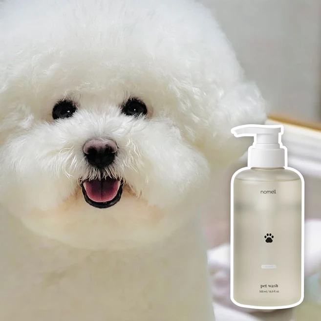 노멜 강아지 저자극 반려동물 천연 무향 애견샴푸, 1개, 500ml - 쿠팡