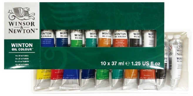 윈져&뉴톤 윈톤 유화물감 세트 37ml 10색 WI1490619, 2세트