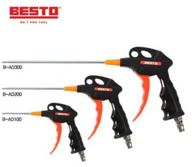 베스토 콤프레샤 에어 건 B-MT100A 강력 자석 곡선형 고압 콤프 노즐, 1개