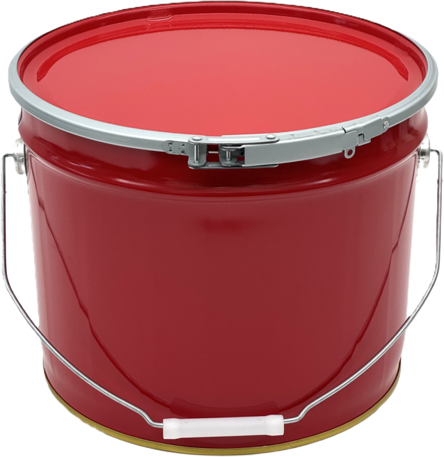 원형 10리터 빨강 용기 / 페인트 구리스 잉크 영원상사 공캔 DIY 깡통 / 1개