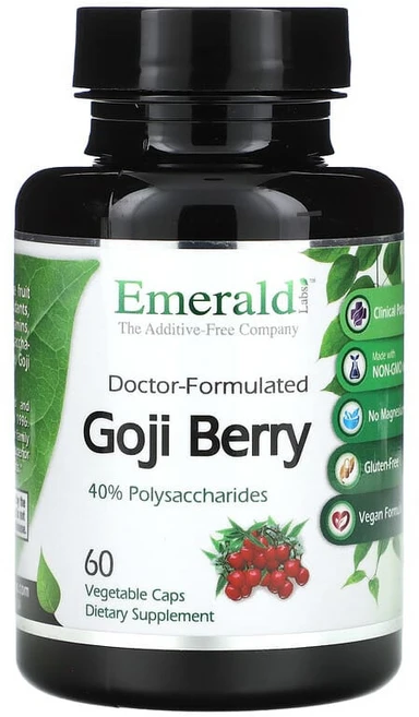 Emerald Laboratories 구기자 베지 캡슐 60정(캡슐 1정당 750mg) EMR-00150, 1개 - 쿠팡