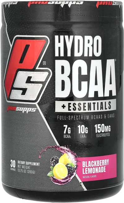 ProSupps HydroBCAA + 에센셜스 블랙베리 레모네이드 390g(13.75oz), 390g, 1개 - 쿠팡