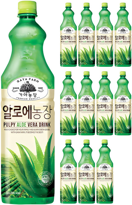 가야농장 알로에 음료, 1.5L, 12개
