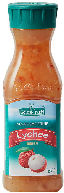 골든팜 리치 과일청, 500ml, 1개