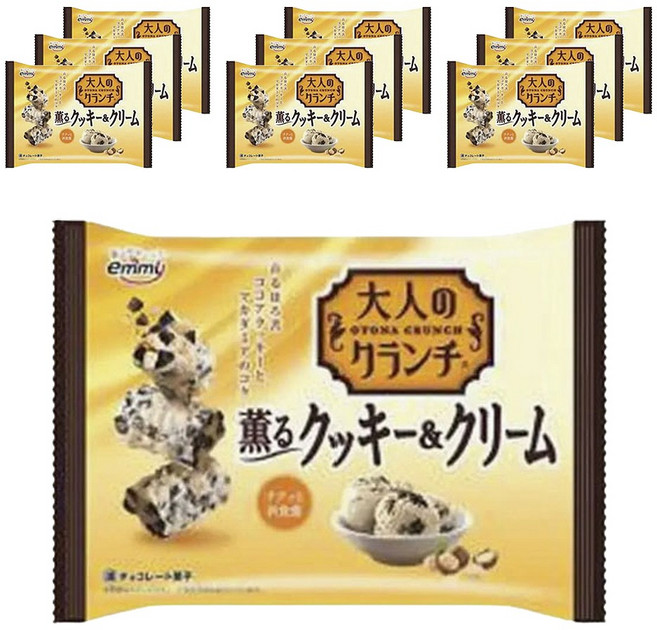 emmy 어른의 크런치 쿠키&크림, 10개, 87g