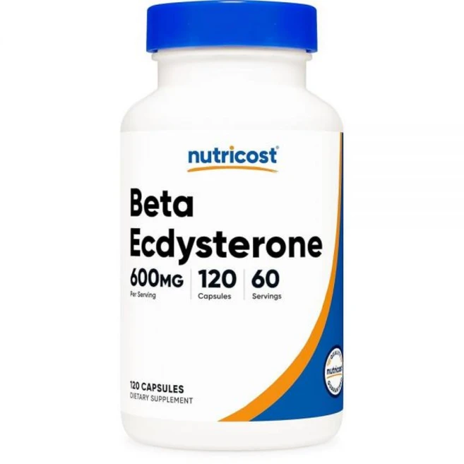 Nutricost 베타 엑디스테론 1회 제공량당 600mg 120캡슐 - 비건 GMO 프리 60회 분량 220552, Nutricost 베타 엑디스테론 1회 제공량당 600, 120정 - 쿠팡